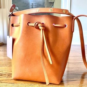 BLACK FRIDAY SALE!  Mansur Gavriel mini camello with dolly interior